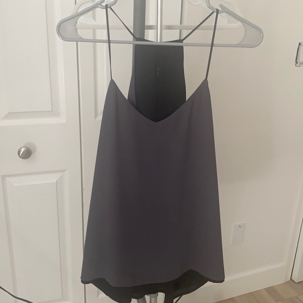Express cami top reversible can be worn gray or black size small